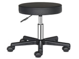 Round Stool Plastic Arch Feet Rotation Bar Stool Black 01948759