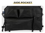 31" Tall Directors Chair with Footrest, 4Portable Bar Height Folding Camping Chair with Built-in Cup 12985219