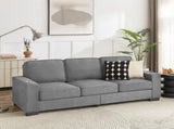 83.86"Snowfleece Fabric sofa,Modern Compressed Couch,3-Seater Sofa, Furniture for Living W1359P215068