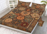4pcs Ancient patterns flat sheet fitted sheet set combination Mysterious 30750336