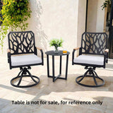Outdoor Patio Aluminum Swivel Rocker 2PCS with Outdoor-grade Sunbrella Fabric Cushions, Branch-Like W1886P272381