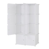 8 Cube Organizer Stackable Plastic Cube Storage Shelves Design Multifunctional Modular Closet 74329266