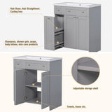 ZUN 30" Bathroom vanity with Single Sink in grey,Combo Cabinet Undermount Sink,Bathroom Storage Cabinet 65954652