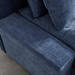 ZUN Modern Luxury Sofa Couch for Living Room Quality Upholstery Sleeper Sofa Bed Daybed Blue W1097P232984