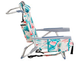 63*65*82cm Short Oxford Cloth Silver White Aluminum Tube Bearing 100kg Beach Chair Flamingo 74554603