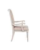 ZUN ACME Wynsor Arm Chair , Fabric & Antique Champagne 67533