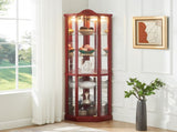 Glass Cabinet Lighted Corner Cabinet Corner Display Curio Cabinet, Glass Display With 28889237
