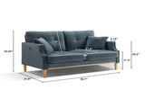 Loveseats 2 Seater Sofa For Primary , Bed Room, Office, waterproof fabric , USB Charge Port , 2 30415348