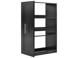 Kitchen Island with Drop Leaf, Kitchen Cart with 3 Tier Pull Out Cabinet Organizer, Internal 24787751