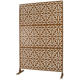 Outdoor & Indoor Privacy Metal Privacy 76" H48" W, Freestanding Decorative Privacy W465P193267