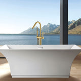 Freestanding Bathtub Faucet with Hand Shower W1533124986