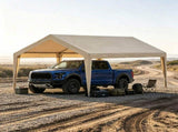 10 x 20 ft Carport Replacement Canopy Cover, Heavy-Duty Waterproof Garage Top Tarp with Ball Bungees 31092852