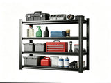 4-Tier Adjustable Height Metal Storage Shelving Unit, Heavy Duty Utility Rack for Basement, Garage, 96781521