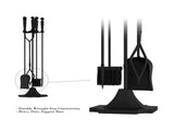 5-Piece Fireplace Tool Set with Tongs, Shovel, Broom, and Poker 47776966