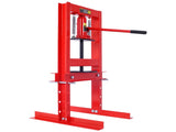 Hydraulic 6 Ton H-Frame Garage Floor Adjustable Shop Press with Plates, 6T,red 84786959