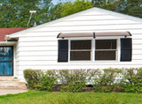 200 x 100 Household Application Door & Window Rain Cover Eaves Canopy Brown & 78561718