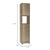 Ibis Linen Cabinet, Double Doors, Four Interior Shelves, Two Cabinets -Light Oak B20092086