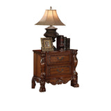 Wooden Nightstand with 2 Drawers In Cherry Oak Finish B016P252905