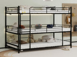 Heavy-duty triple frame bed with built-in ladder and full-length railing, floor safe for W1935P330699