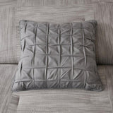 7 Piece Printed Seersucker Comforter Set Grey King B03597115