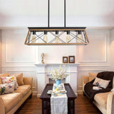 (Same as W134067498/L1003) 5-Light Walnut Farmhouse Chandeliers For Dining Room W1340P206631
