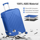 24in ABS Check-In Luggage with Diamond Pattern & Reinforced Corners 27385929