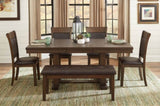 Transitional Dining 1pc Wooden Bench Button-Tufted Seat Light Rustic Brown Finish B01176990