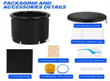 XL Ice Bath Tub for Athletes With Cover 99 Gal Cold Plunge Tub for Recovery, Multiple Layered 03867567