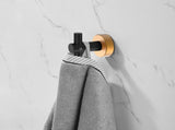Bathroom Hardware Set, Thicken Space Aluminum 6 PCS Towel bar Set- Black Gold 24 Inches Wall Mounted 03265158