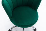 ZUN COOLMORE Swivel Shell Chair for Living Room/Bed Room, Modern Leisure office Chair Green W39523201
