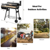 ZUN Outdoor Black BBQ Grill 90672802