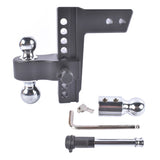 2.5" Receiver 8" Drop Adjustable Towing Hitch Dual Ball Mount Trailer 18500 lbs 96011538