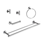 ZUN 5 Piece Bathroom Towel Rack Set Wall Mount W928P198330