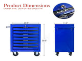Rolling Metal Tool Chest with 7 Drawers, 20" 7-Drawer Tool Chest Cabinet with Ball Bearing Drawer W1102P298222