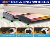 Under Bed Storage with Wheels, 2 Pack Under Bed Storage Containers with Clear Lids & Dividers, 56704930