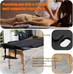 ZUN Massage Table Portable with Neck Stretcher, 84 inch Massage Bed Adjustable Lash Bed Massage Bed 58901655