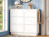 Modern Elegant Narrow Tipping Bucket Shoe Cabinet with 6 Flip Drawers, Space Saving Design, Cream N721P288699K