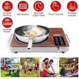 3500W Electric Single Burner Cooktop 110V - Rapid Heating Hot Plate with 4 Preset Modes 85771646