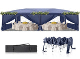 3 x 6m Four Windows Practical Waterproof Folding Tent Blue 29055508