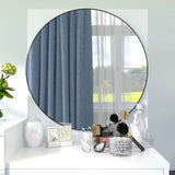 32 x 32 Inch Bathroom Mirror Black Aluminum Frame W99967979