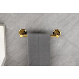 ZUN 6 Piece Brass Bathroom Towel Rack Set Wall Mount W928P198304