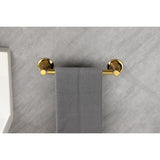 ZUN 6 Piece Brass Bathroom Towel Rack Set Wall Mount W2287P169795