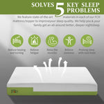 ZUN 10 Inch Gel Memory Foam Mattress for Cool Sleep, Pressure Relieving, Matrress-in-a-Box, King Size 69606314