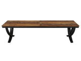 78.74 Inch Wooden Farmhouse Table 6-8 Seater Rectangular Dining Table 56903027