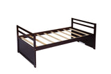 Twin Size Bed Headboard, Footboard, Trundle and Three Storage Drawers, Twin Size Pine Wood Bed W504P197165