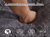 Giant Bean Bag Couch for Adults, Ultra Soft Fluffy Loveseat Bean Bag Sofa, Oversized Chase Lounge 54782712