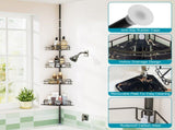 Corner Shower Caddy Tension Pole, Quick Setup, Rust-Free Bathroom Shower Organizer Corner for 51448190