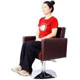 Salon Chair for Hair Stylist 360&deg Swivel with Heavy Duty Hydraulic Pump, Max Load Weight 330 lbs, W465P156748