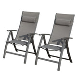 Patio Folding Chairs Set of 2,Textilene Fabric Seat W1859P321614