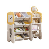 Kids Bookshelf and Toy Storage, 4-Tier Toys W/8 Removable Storage Bins, Kids Toy Storage 96176725